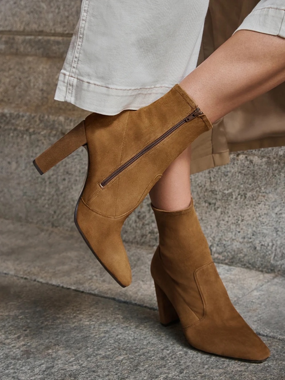 INEZ Paz 90 Stretch Rye Suede